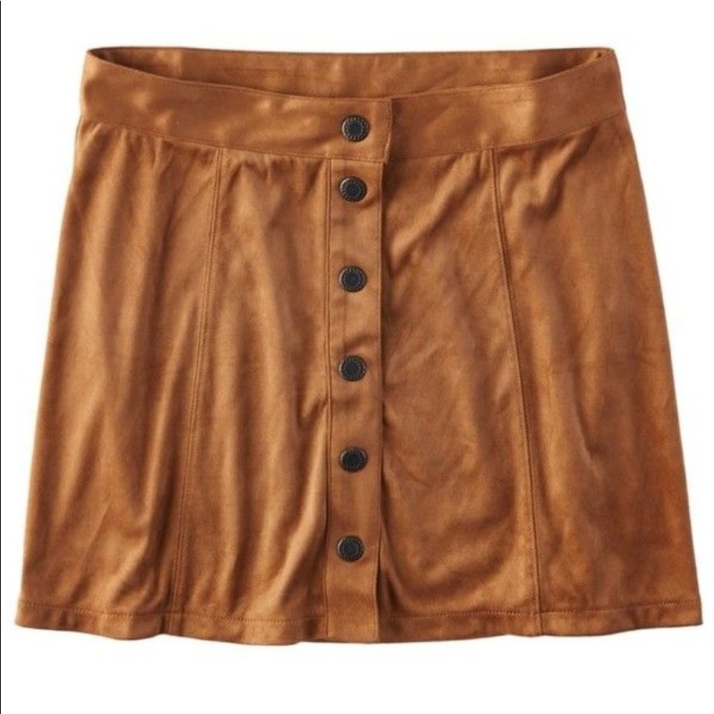 American eagle button front faux suede skirt - Picture 6 of 8